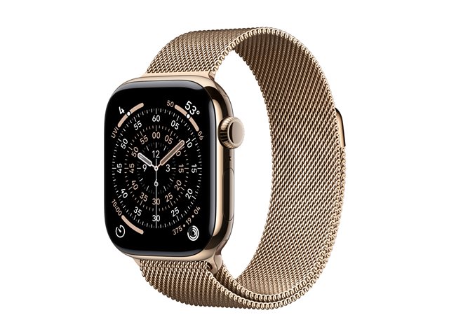 Smartwatch apple watch s11 gps + cellular 42mm gold titanium case gold milanese loop - Imagen 2