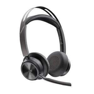 198122157242 | P/N: 9T9J6AA#AC3 | Cod. Artículo: DSP0000029924 Auriculares poly voyager focus 2 usb - c - c con certificación microsoft teams + adaptador usb - c - a + base de carga