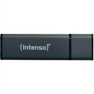 4034303016259 | P/N: 3521461 | Cod. Artículo: DSP0000008090 Memoria usb 2.0 intenso alu line 8gb aluminio antracita