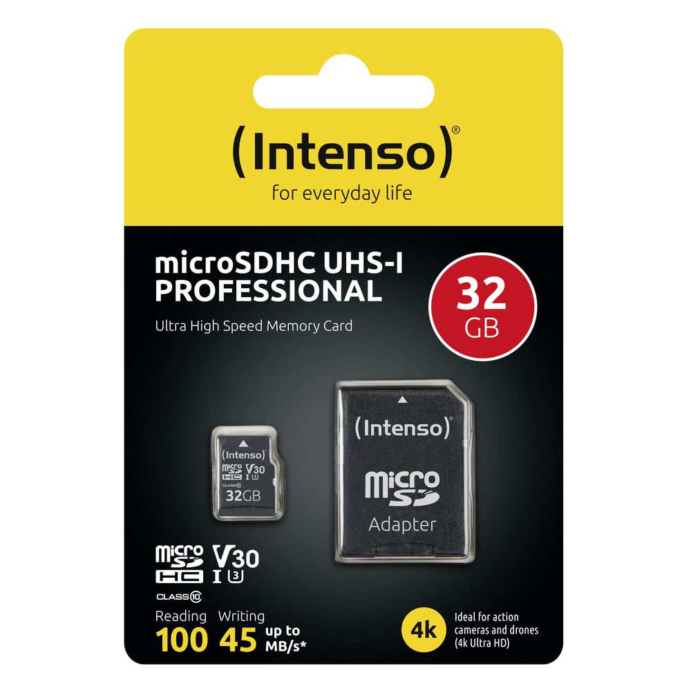 Tarjeta memoria micro sd intenso 32gb profesional v30 + adaptador sd - Imagen 4