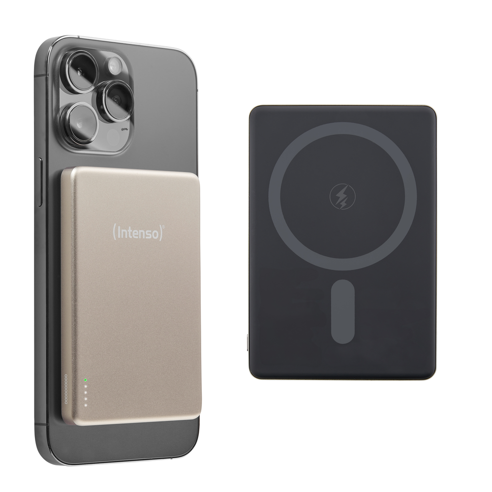 Powerbank intenso mw5000 magsafe champan magnetico - Imagen 2