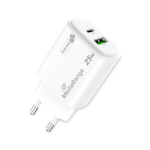 4260664878414 CARGADOR MEDIARANGE DUAL USB-A Y USB-C 25W MRMA112-2 A0056111 Mediarange Accesorios Telefonía MRMA112-2