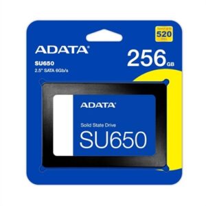 4711085931511 | P/N: ASU650SS-256GT-R | Cod. Artículo: DSP0000040175 Disco duro interno solido ssd adata ultimate su650 256gb 2.5 pulgadas sata3