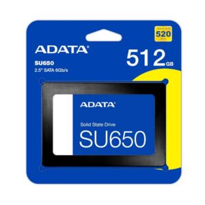4711085931528 | P/N: ASU650SS-512GT-R | Cod. Artículo: DSP0000040741 Disco duro interno solido ssd adata ultimate su650 512gb 2.5 pulgadas sata3