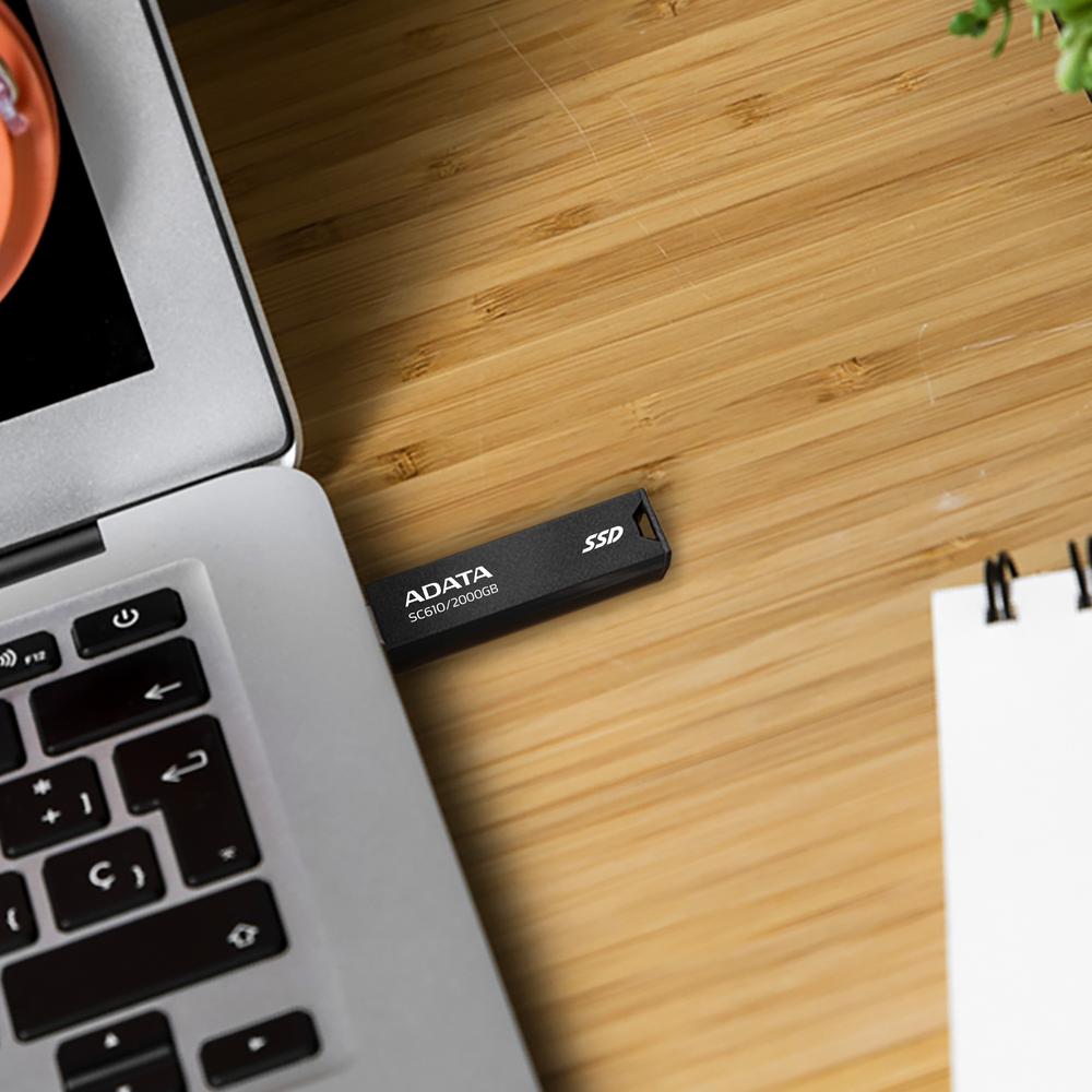 Disco duro externo ssd adata sc610 1tb usb 3.2 negro - Imagen 5