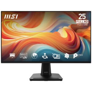 4711377409193 | P/N: 9S6-3PD2CM-049 | Cod. Artículo: DSP0000040733 Monitor led 24.5 pulgadas msi mp251 e14l ips -  fhd -  dp -  hdmi -  vga -  144hz -  1ms -  vesa 100x100