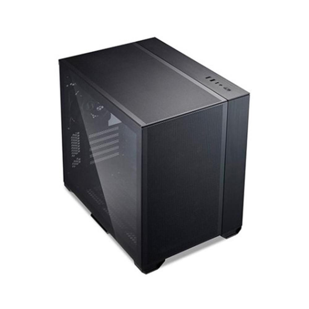 Caja ordenador gaming lian li o11 air mini atx cristal templado negro - Imagen 2