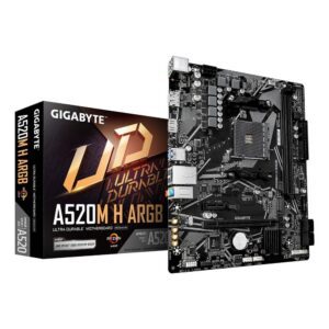 4719331879822 | P/N: 9MA52MHA-00-G10 | Cod. Artículo: DSP0000040849 Placa base gigabyte a520m h argb am4 atx -  2x ddr4 -  4x sata3