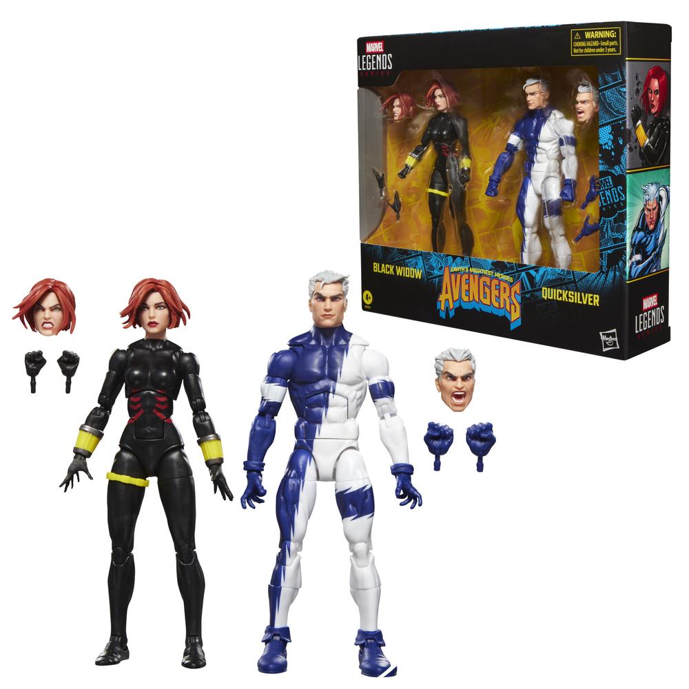 5010996360106 | P/N: G21225L0 | Cod. Artículo: MGS0000033357 Pack 2 figuras hasbro marvel legends series earths mightiest heroes avengers black widow & quicksilver