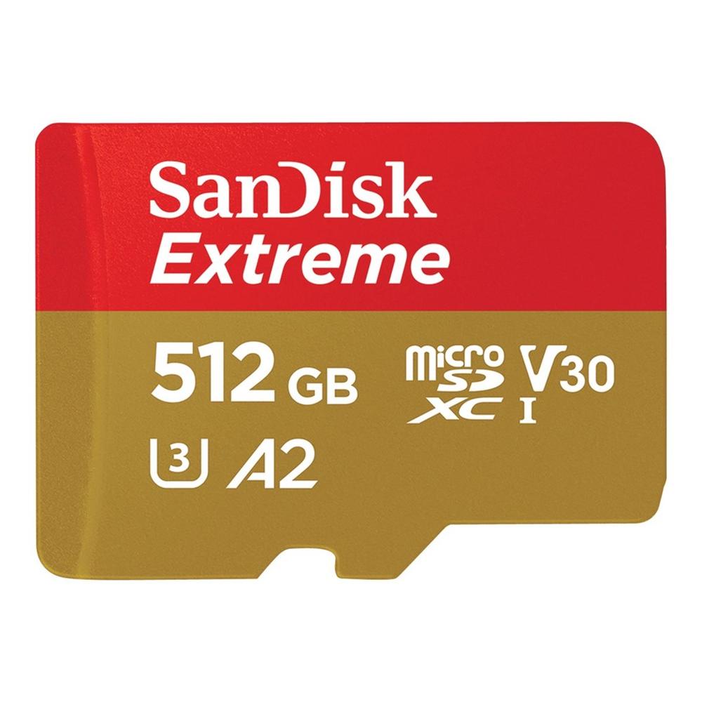 619659189648 | P/N: SDSQXAV-512G-GN6MA | Cod. Artículo: DSP0000032948 Tarjeta memoria micro secure digital 512gb sandisk extreme clase 10 uhs - i u3 + adaptador
