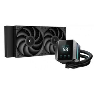 6933412728771 | P/N: R-LX550-BKDSNC-G-1 | Cod. Artículo: DSP0000040963 Kit refrigeracion liquida deepcool mystique 240 display 2.8 pulgadas 2x 120mm negro