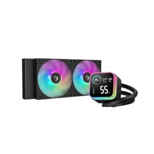 6933412729150 | P/N: R-LQ240-BKLSMW-G-1 | Cod. Artículo: DSP0000040965 Kit refrigeracion liquida deepcool lq240 led digital argb 2x 120mm negro
