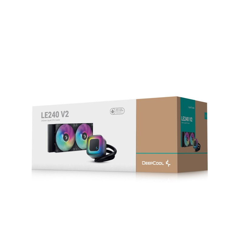 Kit refrigeracion liquida deepcool le240 v2 argb 2x 120mm negro - Imagen 6