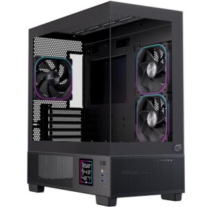 6977277360011 | P/N: EXCS-SM-51DR-B | Cod. Artículo: DSP0000040771 Caja ordenador gaming einarex sm501d atx rgb cristal templado negra