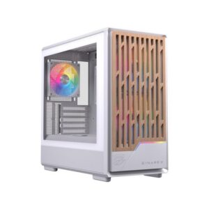 6977277361254 | P/N: EXCS-PM-400R-W | Cod. Artículo: DSP0000040779 Caja ordenador gaming einarex pm400 atx rgb cristal templado blanca