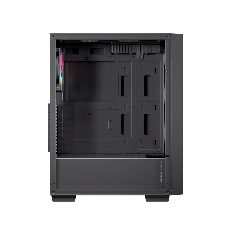 Caja ordenador gaming einarex p100 atx rgb cristal templado negra - Imagen 3