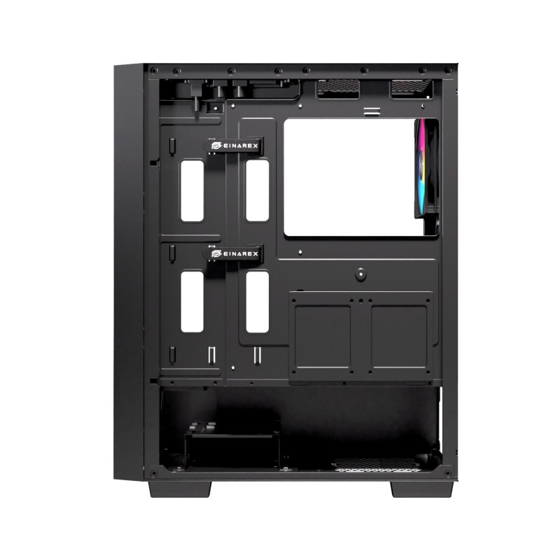 Caja ordenador gaming einarex p100 atx rgb cristal templado negra - Imagen 5