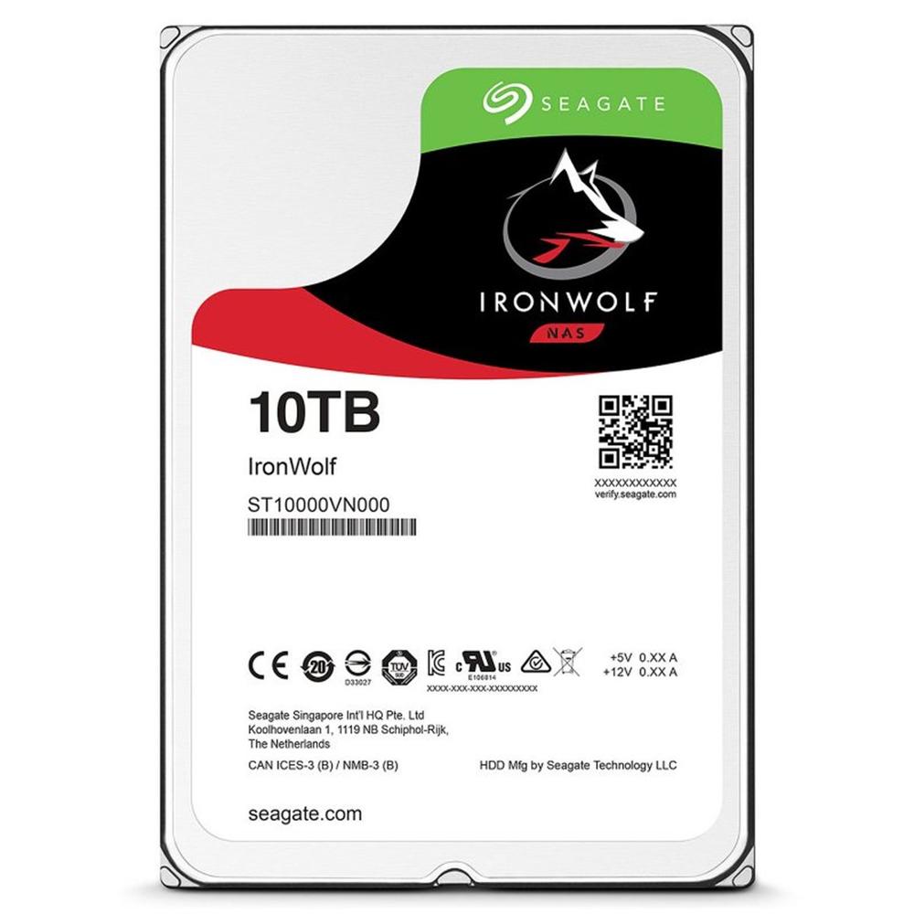 763649141946 | P/N: ST10000VN000 | Cod. Artículo: DSP0000007966 Disco duro interno hdd seagate ironwolf 10tb sata3 256mb