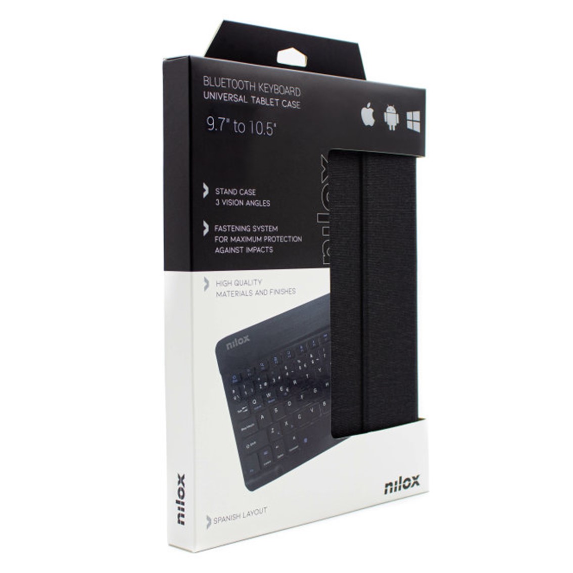 Funda con teclado nilox para tablet 10.5 pulgadas bluetooth negro - Imagen 6