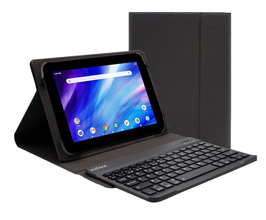 8435099528685 | P/N: NXKB01 | Cod. Artículo: DSP0000006179 Funda con teclado nilox para tablet 10.5 pulgadas bluetooth negro