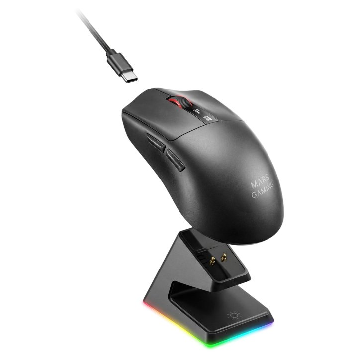 Raton inalambrico mars gaming mmw - elite negro - Imagen 2