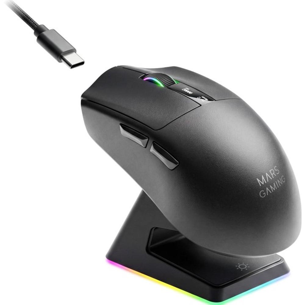 8435693114277 | P/N: MMWELITE | Cod. Artículo: DSP0000041103 Raton inalambrico mars gaming mmw - elite negro