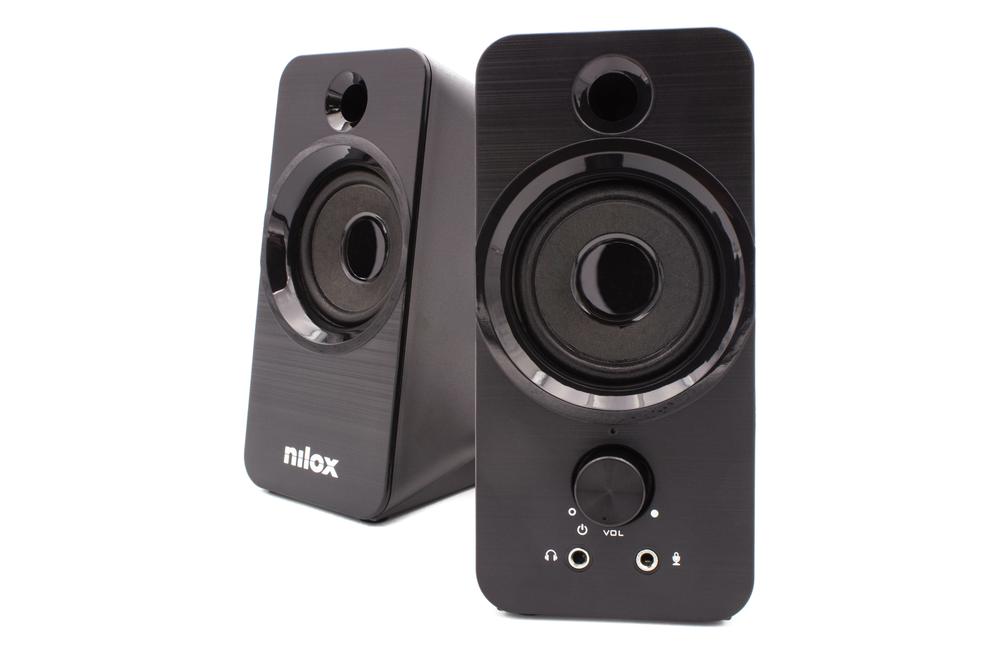Altavoces pc nilox 2.0 6w negro - Imagen 3