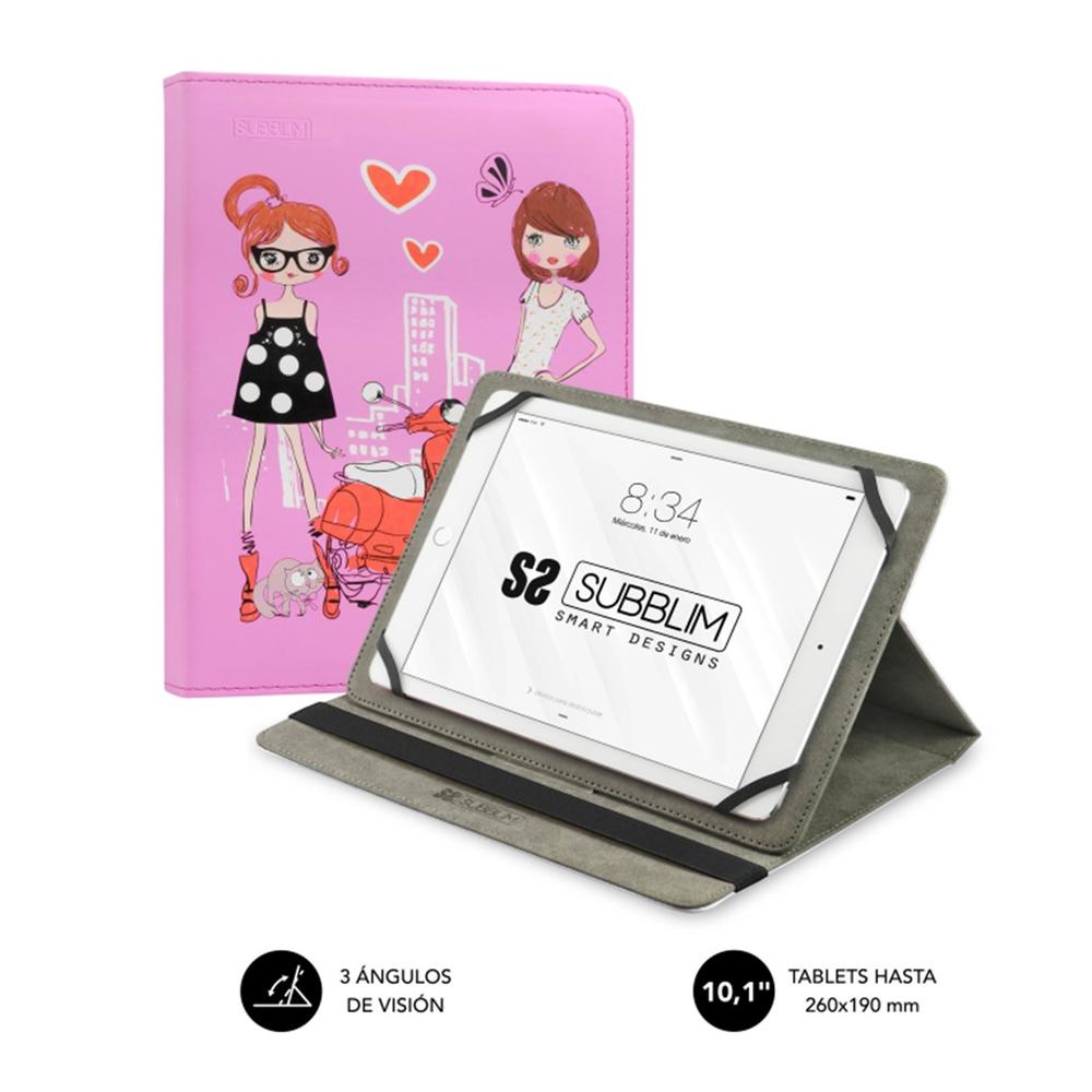 8436586740962 | P/N: SUB-CUT-4TC004 | Cod. Artículo: DSP0000021762 Funda subblim trendy case para tablet 10.1 pulgadas fashion girls