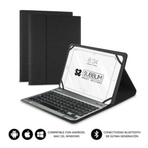 8436586741075 | P/N: SUB-KT2-BT0001 | Cod. Artículo: DSP0000021659 Funda + teclado subblim para teclado 10.1 pulgadas negro