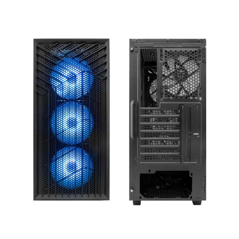 Caja ordenador gaming coolbox ga300 grid line atx argb cristal templado negro - Imagen 2
