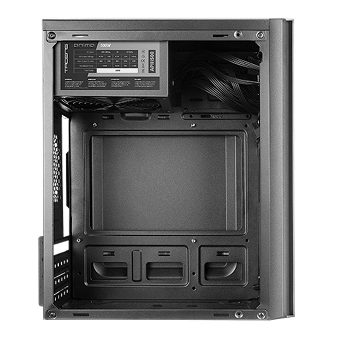Caja ordenador tacens ac6500 matx 500w negro - Imagen 3