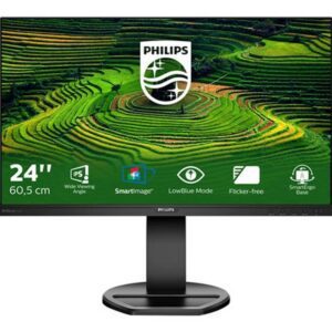 8712581756413 | P/N: 241B8QJEB/00 | Cod. Artículo: DSP0000039095 Monitor led 24 pulgadas philips b line 241b8qjeb - 00 ips -  dp -  hdmi -  dvi - d -  vga -  75hz -  5ms -  vesa 100x100