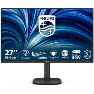 8721038002423 | P/N: 27B2U3601/00 | Cod. Artículo: DSP0000039085 Monitor led 27 pulgadas philips 27b2u3601 - 00 ips -  qhd -  dp -  hdmi -  120hz -  4ms -  vesa 100x100