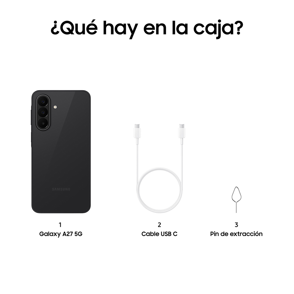 Movil samsung galaxy a27 5g 6 - 128gb negro - Imagen 3