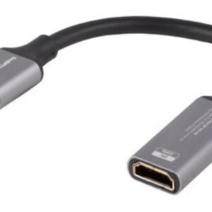 ADAPTADOR LANBERG 8K DISPLAYPORT MACHO/HDMI HEMBRA 20CM 5901969441499 AD-DP-HD-04