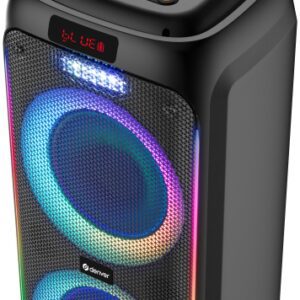 ALTAVOZ BLUETOOTH DENVER DUAL 8" CON 60W DE POTENCIA 5706751074349 TSP-456