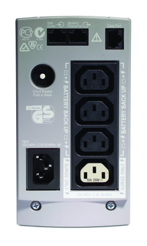APC Back-UPS sistema de alimentación ininterrumpida (UPS) En espera (Fuera de línea) o Standby (Offline) 0,5 kVA 300 W 4 salidas AC - Imagen 3
