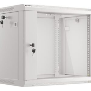 ARMARIO LANBERG MURAL 9U 600X450 RACK 19 FLAT PACK V2 PUERTA CRISTAL GRIS 5901969403107 WF01-6409-10S