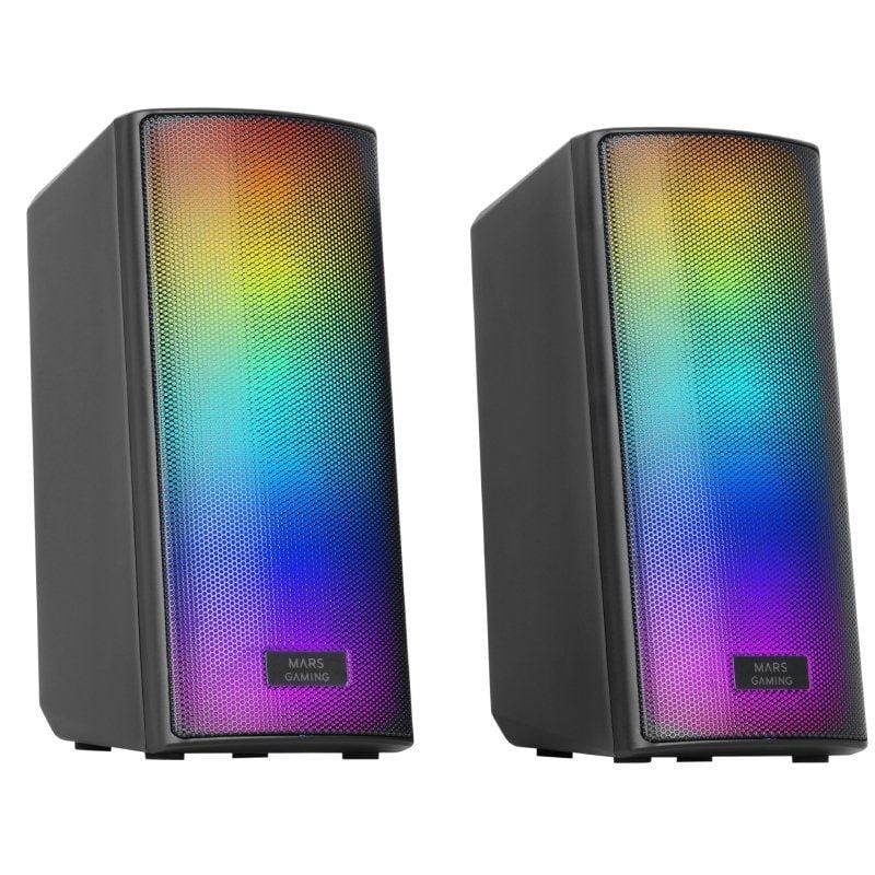 Altavoces con Bluetooth Mars Gaming MSRGB2/ 15W/ 2.0/ Negros - Imagen 2