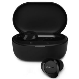 Auriculares Bluetooth Philips TAT1300BK con estuche de carga/ Autonomía 6h/ Negros 4895229176935 TAT1300BK PHIL-AUR TAT1300 BK