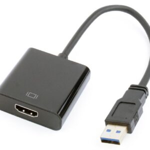 CABLE ADAPTADOR GEMBIRD USB 3.0 MACHO A HDMI HEMBRA NEGRO 8716309099141 A-USB3-HDMI-02