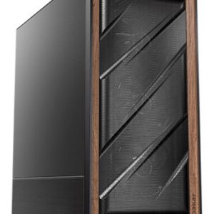 CAJA ANTEC FLUX SE ATX WOOD NEGRO 2XUSB SN FUENTE 0761345101776 0-761345-10177-6
