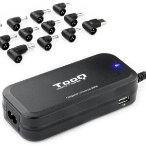 CARGADOR AUTOMATICO UNIVERSAL TOOQ TQLC-90BS02AT 90W 2XUSB 12 CONECTORES 8433281007246 TQLC-90BS02AT