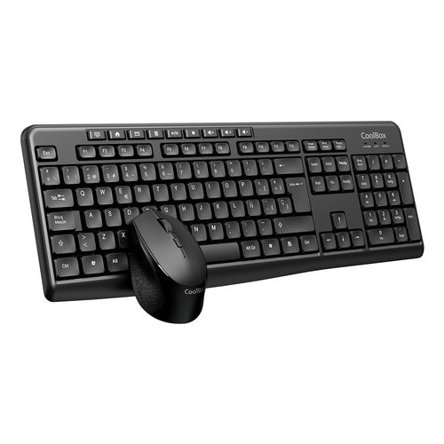 COMBO TECLADO/RATON COOLBOX KTR-03W INALAMBRICO NEGRO 8436624420023 P/N: COO-KTR-03W | Ref. Artículo: COO-KTR-03W