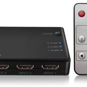 CONMUTADOR EWENT HDMI 3 PUERTOS 4K 30HZ USB MANDO A DISTANCIA 8054392618710 EW3730