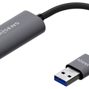 CONVERSOR AISENS USB 3.0 A ETHERNET GIGABIT GRIS 15CM 8436574708455 A106-0708