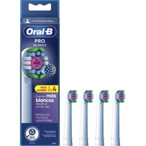 Cabezal de Recambio Braun para cepillo Braun Oral-B 3D White/ Pack 4 uds 8006540886427  ORAB-PAE-CAB PRO 3D WH 4U