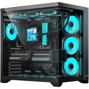 Caja Gaming Semitorre Hiditec H3 Pro 8436545694183 CHA010059 HID-CAJA H3 PRO BK