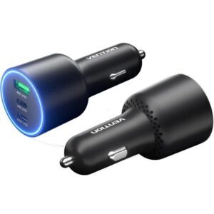 Cargador de Coche Vention FFQB0/ 2xUSB-Tipo C/ 1xUSB/ 100W 6922794790889 FFQB0 VEN-CAR FFQB0
