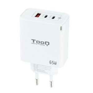 Cargador de Pared GaN TooQ TQWC-GANQC2PD65WT/ 2xUSB Tipo-C/ 1xUSB/ 65W 8433281012585 TQWC-GANQC2PD65WT TOO-CARGA TQWC-GANQC2PD65WT